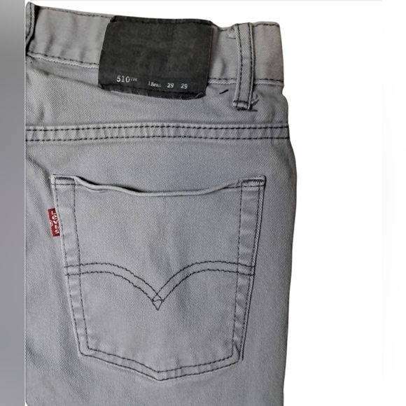 Levi’s 510 Super Skinny Fit Jeans Men’s 29 Grey Stretch Twill - Picture 14 of 16